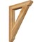 Ekena Millwork Traditional Slat Rough Sawn Bracket, Western Red Cedar, 4"W x 26"D x 34"H BKT04X26X34TRA06RWR - alternate 1